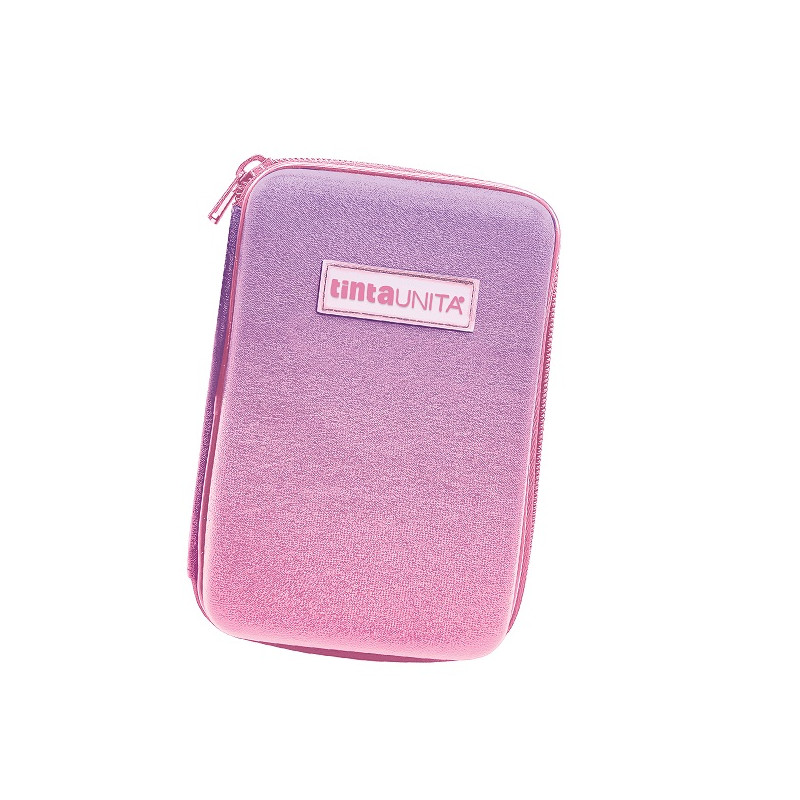 Astuccio completo 1 zip rigido ONE TIME TINTAUNITA glomour rosa/viola