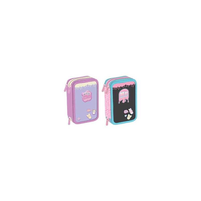 Astuccio 3 zip Milk Candy