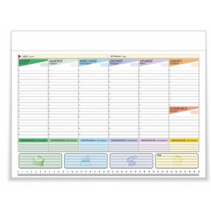 Planning agenda da tavolo non datato 35x25