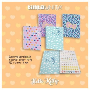 Maxi spiralato Tintaunita 1rigo Hello Kitty