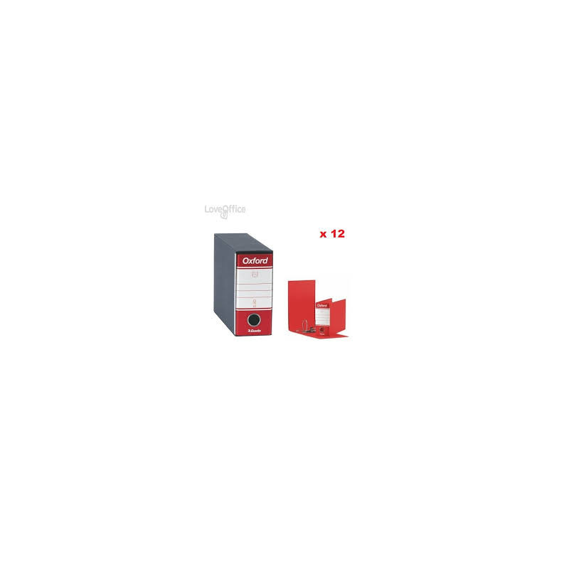 Raccoglitore per fatture OXFORD G81 D.SO 8 Memorandum H.18 ROSSO