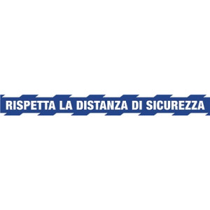 Adesivo calpestabile per Distanza di sicurezza 100cmx10cm