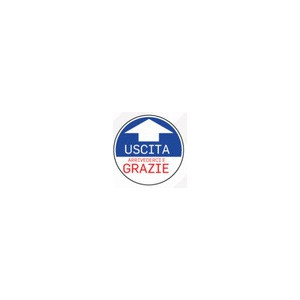 Adesivo calpestabile per Distanza di sicurezza rotondo Uscita d.30