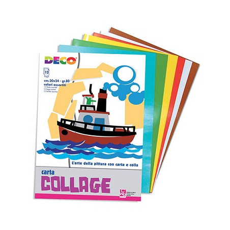 Album collage rasata albun da 12fg 20x24 colori assortiti