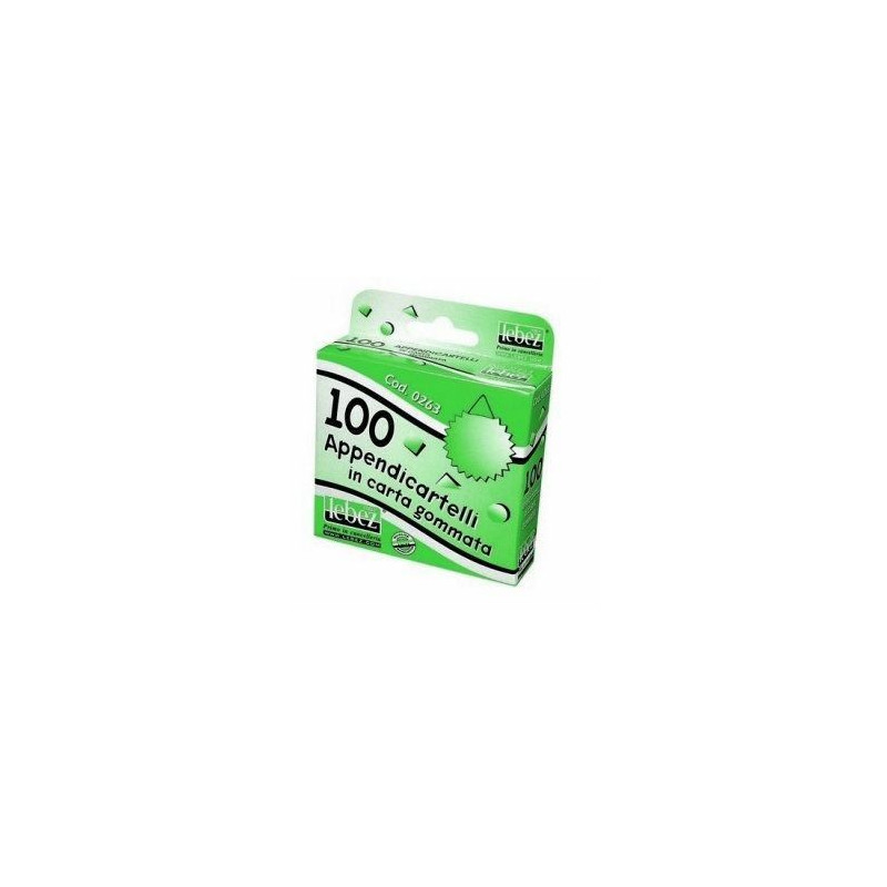 Appendicartellino in carta gommata 100PZ d.35mm