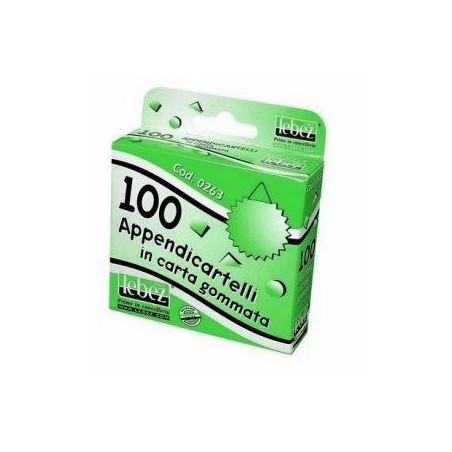 Appendicartellino in carta gommata 100PZ d.35mm