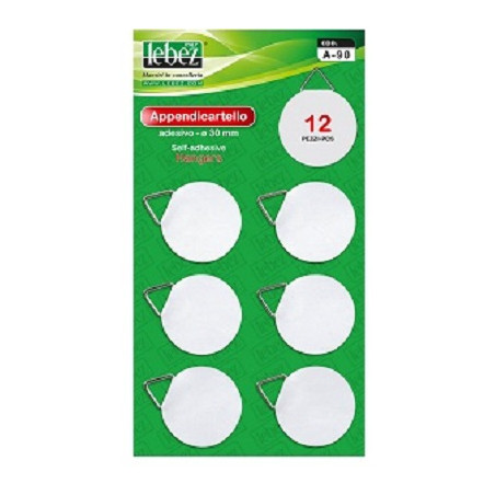 Appendicartello adesivo 12pz