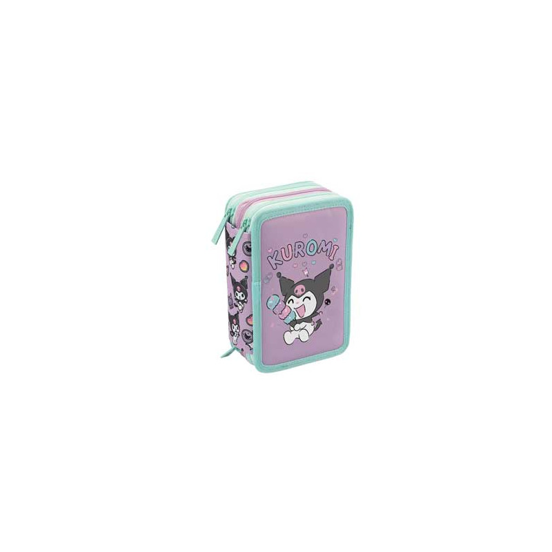 Astuccio 3 zip Kuromi