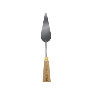Spatola in metallo impugnatura legno per pittura n.33 120x29mm