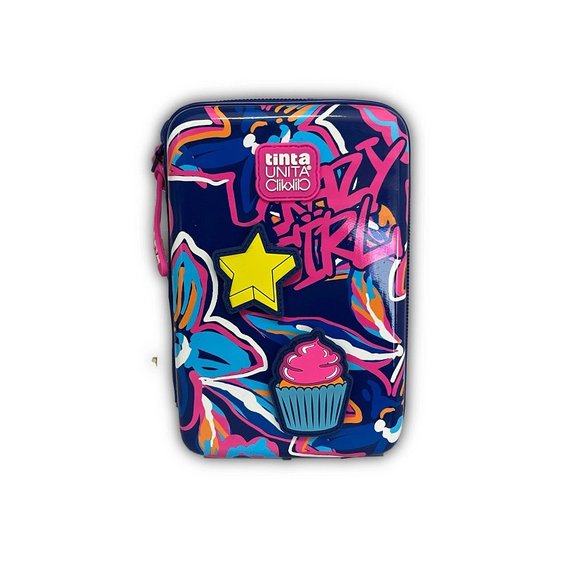Astuccio completo 1 zip rigido ONE TIME TINTAUNITA Crazy Girl