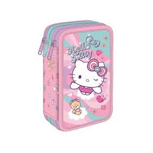 Astuccio completo 3 zip Hello Kitty