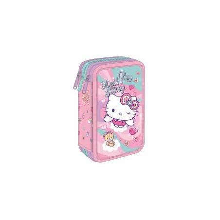 Astuccio completo 3 zip Hello Kitty