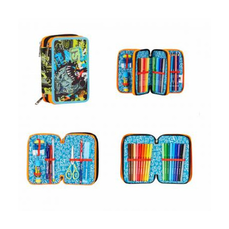 Astuccio completo 3 zip Seven SJ GANG rexme
