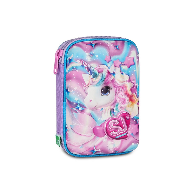 Astuccio completo 3 zip Seven sj gang Speed Pad+3D Glow Led Unicorn Girl 45 Pezzi