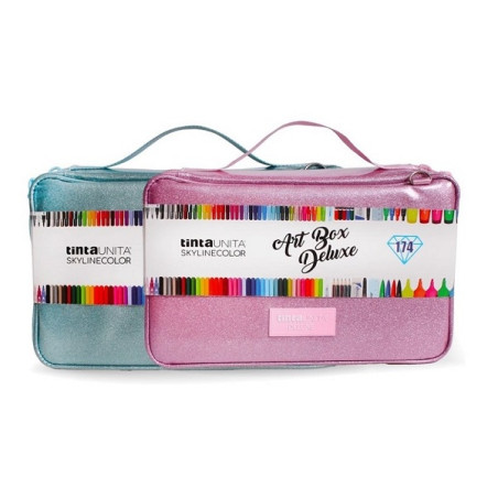 Astuccio Tinta Unita Art Box Premium Luxury 72 pastelli+24 acquerellabili+24 brush+36 pennarelli+ 5 evidenziatori+ 4 penne