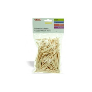 Bastoncini in legno 50mm colore naturale 500pz