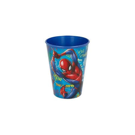 Bicchiere da bibita - Portapenne PP 260ml Spiderman