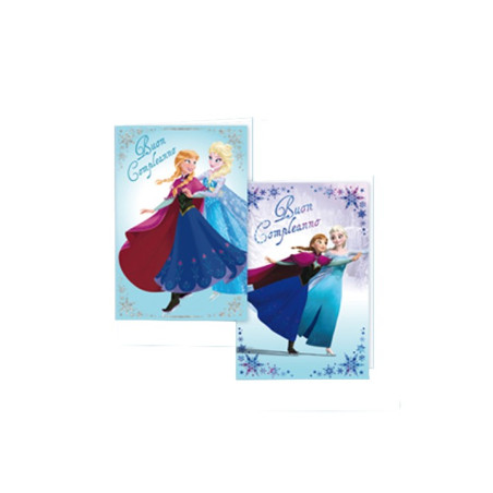 Biglietti auguri buon Compleanno Frozen