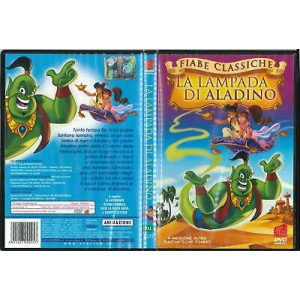 Biglietti auguri Compleanno con dvd favole la lampada di aladino