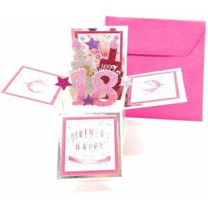 Biglietti auguri Happy box 18 anni femminile