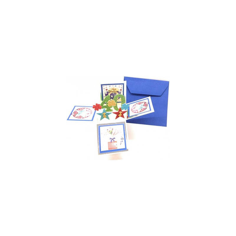 Biglietti auguri Happy box 40 anni maschile
