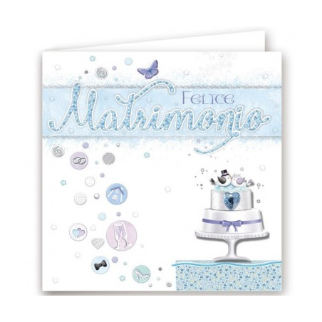 Biglietti auguri Matrimonio quadrati