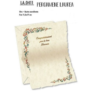Biglietto auguri Pergamena auguri Laurea