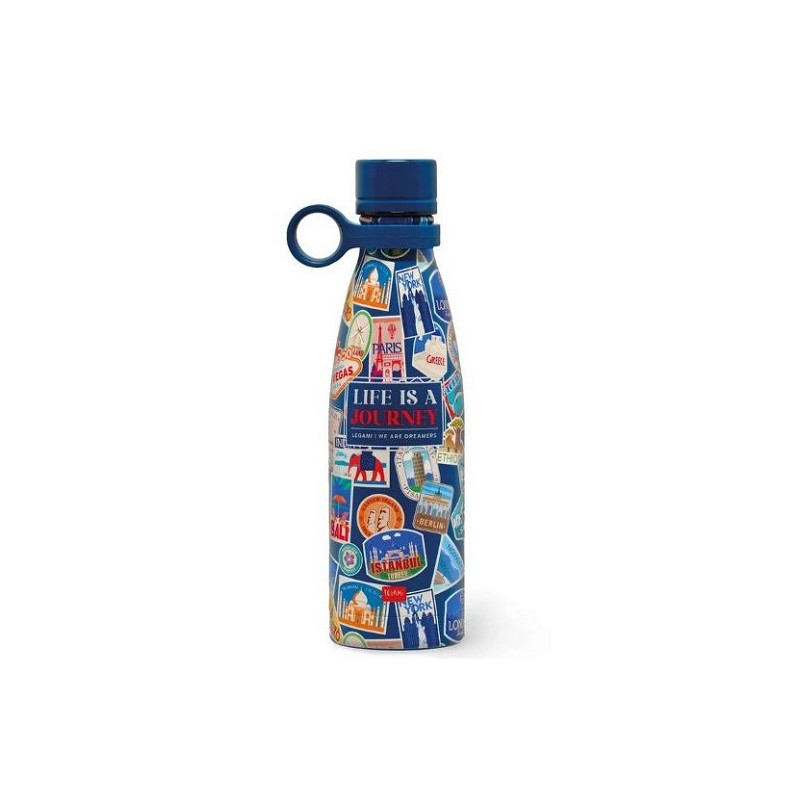 Borraccia termica Legami-sottovuoto Hot&Cold - Vacuum Bottle - Travel Stickers - 500 Ml