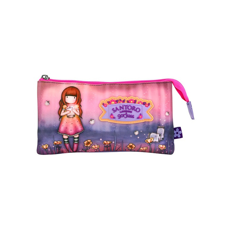 BUSTA A TRE SCOMPARTI FIREFLY DAWN santoro GORJUSS astuccio