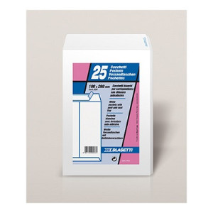 Buste a sacco bianche 19x26 in cf da 25 pz