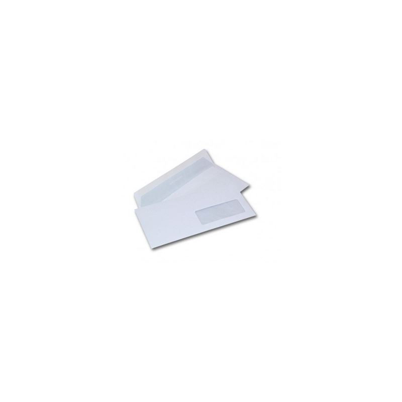 Buste bianche 11x23 c/finestra 150pz