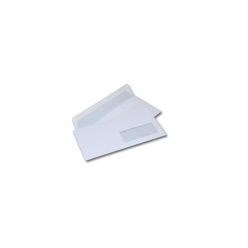 Buste bianche 11x23 c/finestra stampabili laser 90gr. 500pz