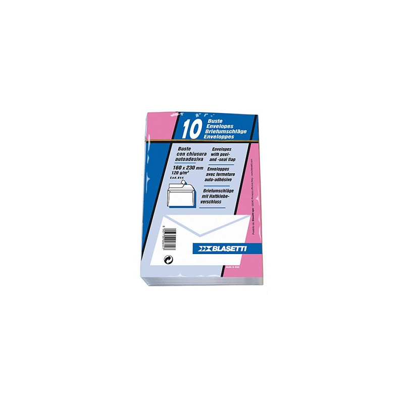 Buste bianche 16x23 120gr 10pz