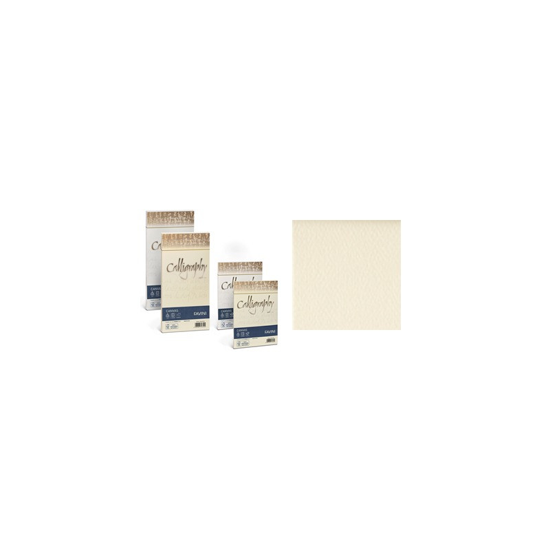 Buste Calligraphy Canvas 12x18 100gr. avorio 25pz