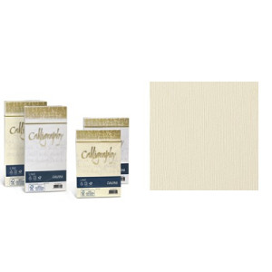Buste Calligraphy Lino 12x18 120gr. avorio 25pz
