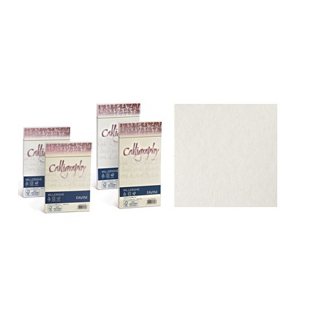 Buste Calligraphy Millerighe 11x22 100gr. bianco 25pz