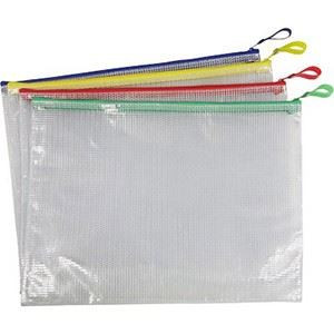 Buste pvc con lampo 23x33