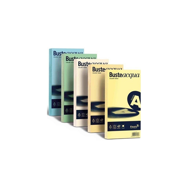 Buste Rismacqua 11x23 90gr. giallo chiaro 25pz
