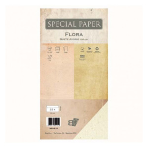 Buste Special Paper Flora avorio 11x22 130gr 25pz