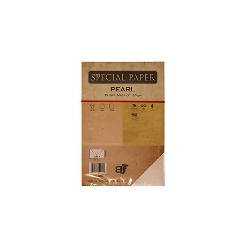 Buste Special Paper Pearl avorio 110gr 180x120 25pz
