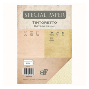 Buste Special Paper tintoretto avorio 95gr 16x23mm 25pz