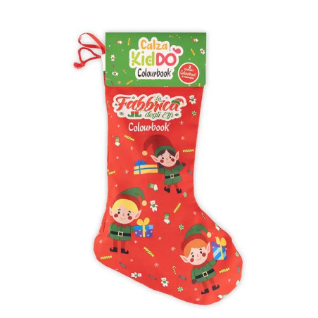 Calza  La Fabbrica degli Elfi  Natale Colourbook
