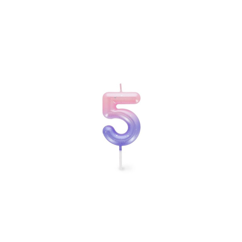 Candelina n.5 pink Legami