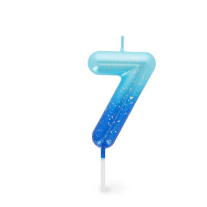 Candelina n.7 blu Legami