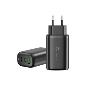 CARICATORE USB A+ 2xTYPE-C 65 WATT nero
