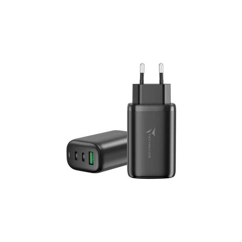 CARICATORE USB A+ 2xTYPE-C 65 WATT nero