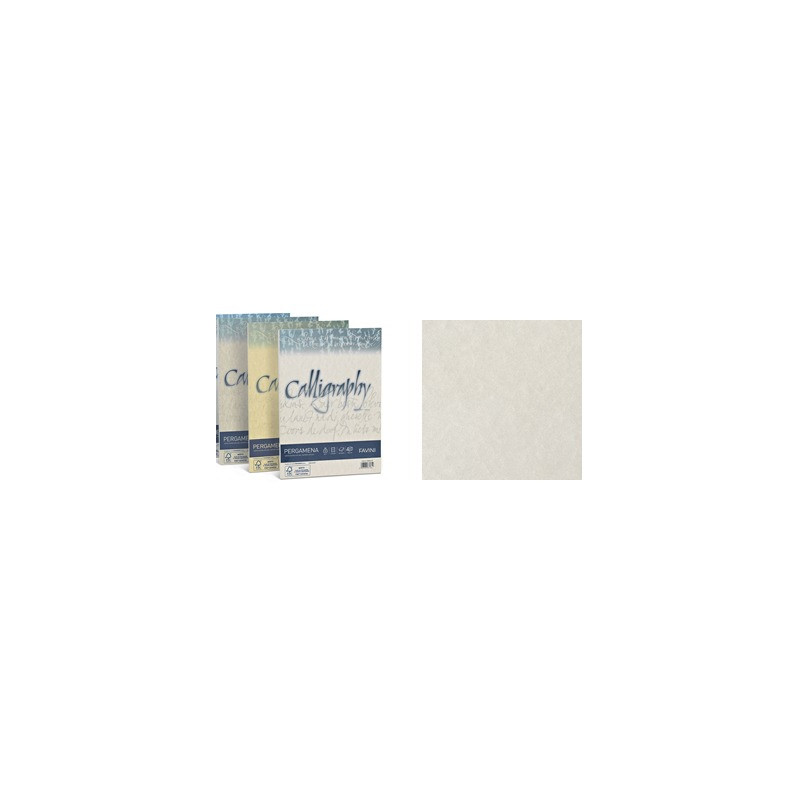 Carta  Pergamena Calligraphy  A4 90gr. 50 fogli perla