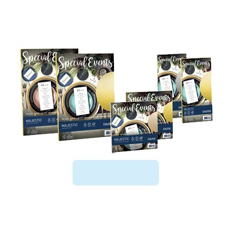 Carta A4 Special Events 250gr 10fg azzurro