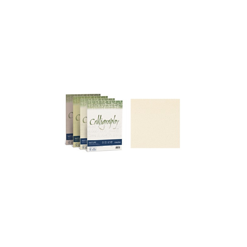 Carta Calligraphy Algae avorio 200gr 50 ff