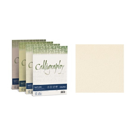 Carta Calligraphy Algae avorio 200gr 50 ff